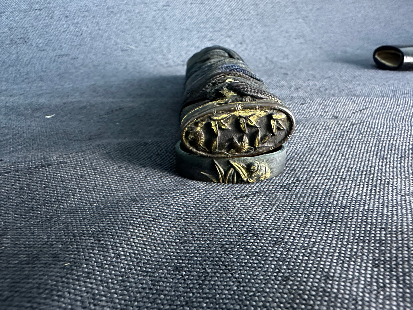 Mumei Broken Wakizashi in Koshirae with Bamboo, Reed and Turtle Motif Fittings – BB-003