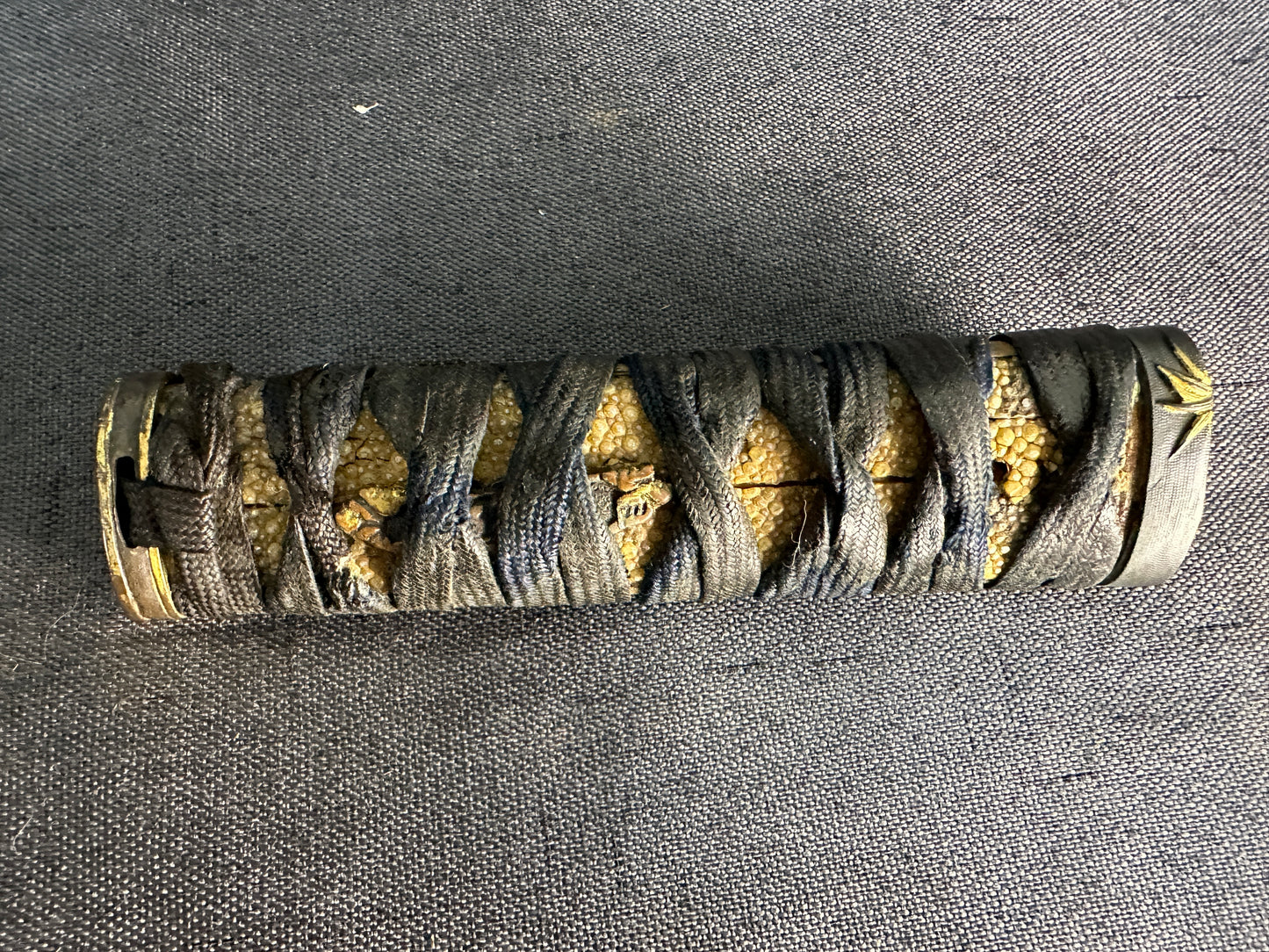Mumei Broken Wakizashi in Koshirae with Bamboo, Reed and Turtle Motif Fittings – BB-003