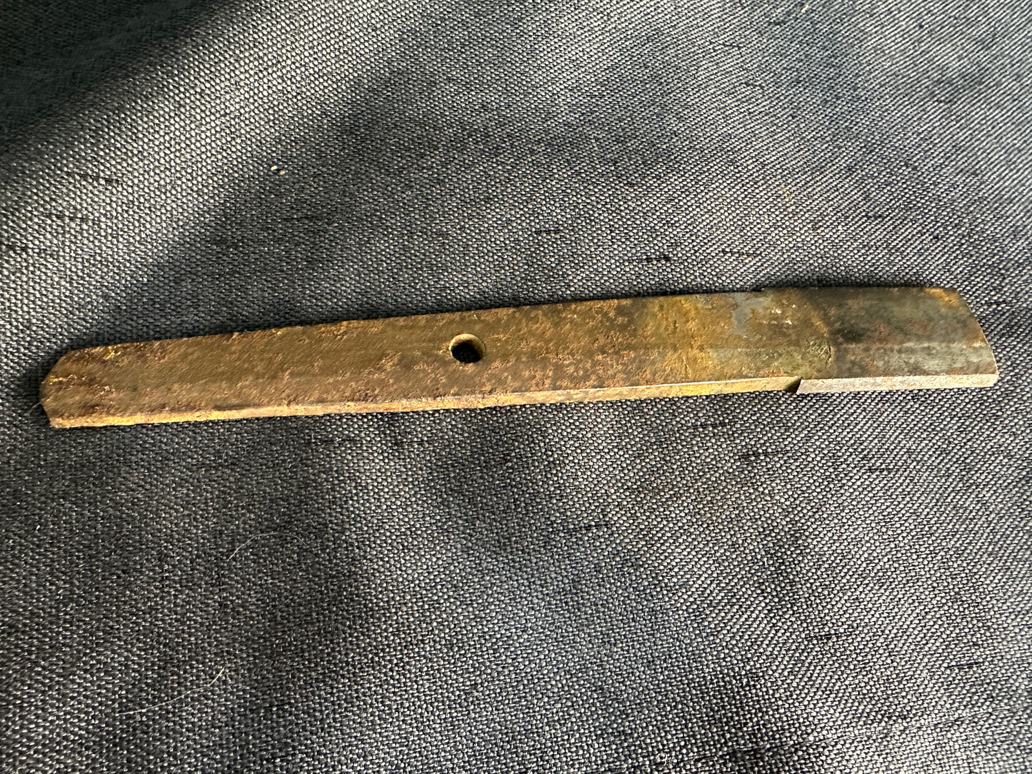 Broken Wakizashi -  Black Lacquer with Gold Highlights and Iron Tsuba – BB-005