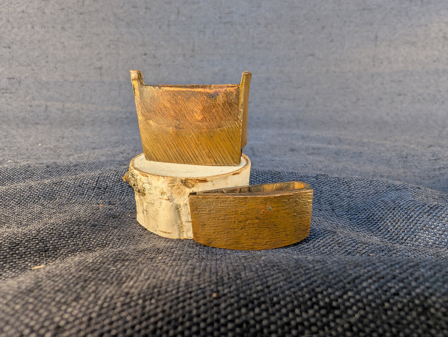 Antique Copper Two-Piece Habaki  – HA-015