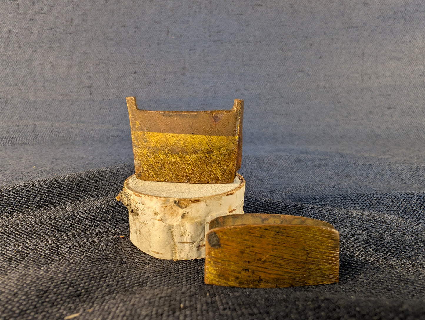 Antique Copper Two-Piece Habaki  – HA-015