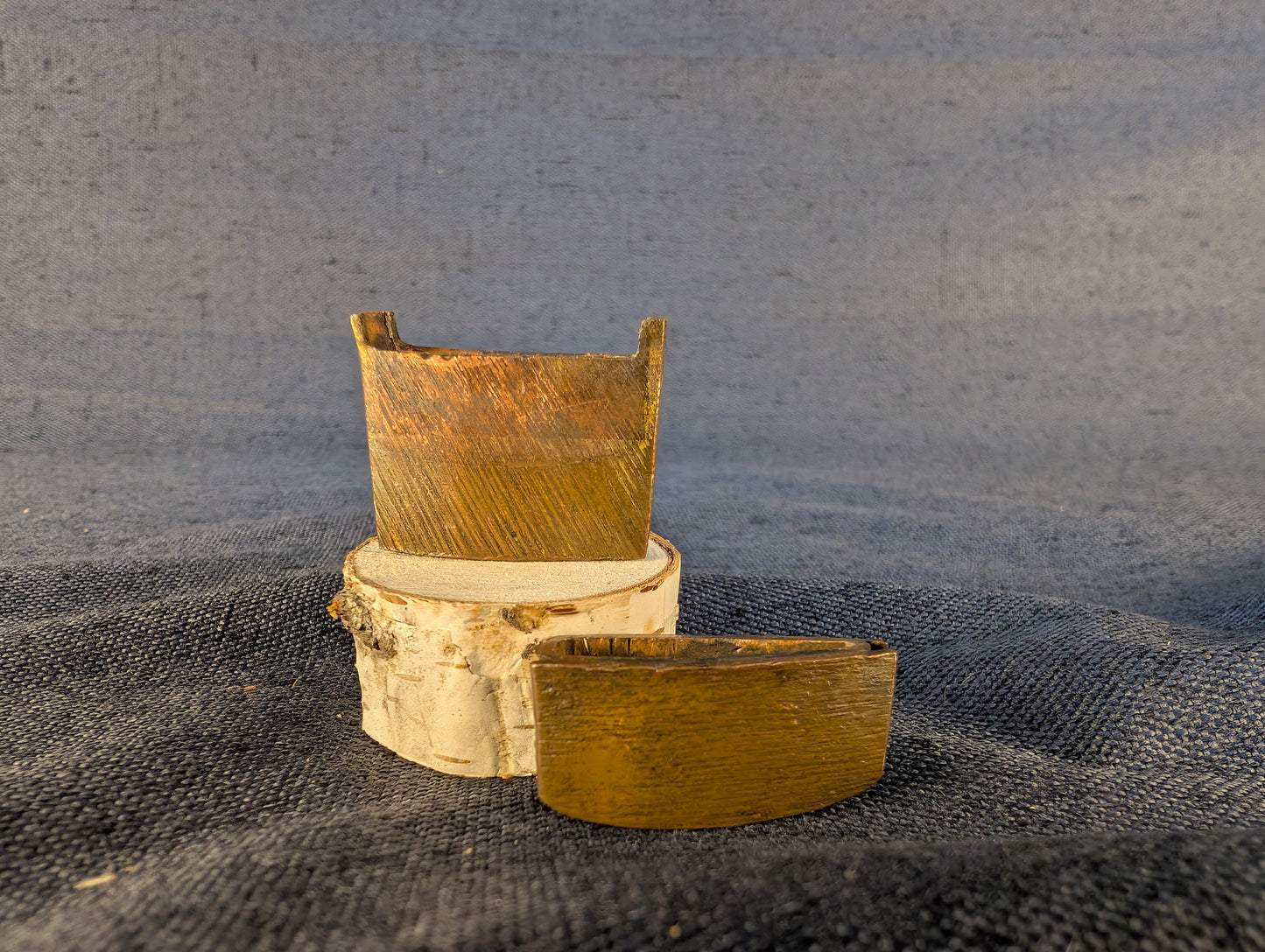 Antique Copper Two-Piece Habaki  – HA-015