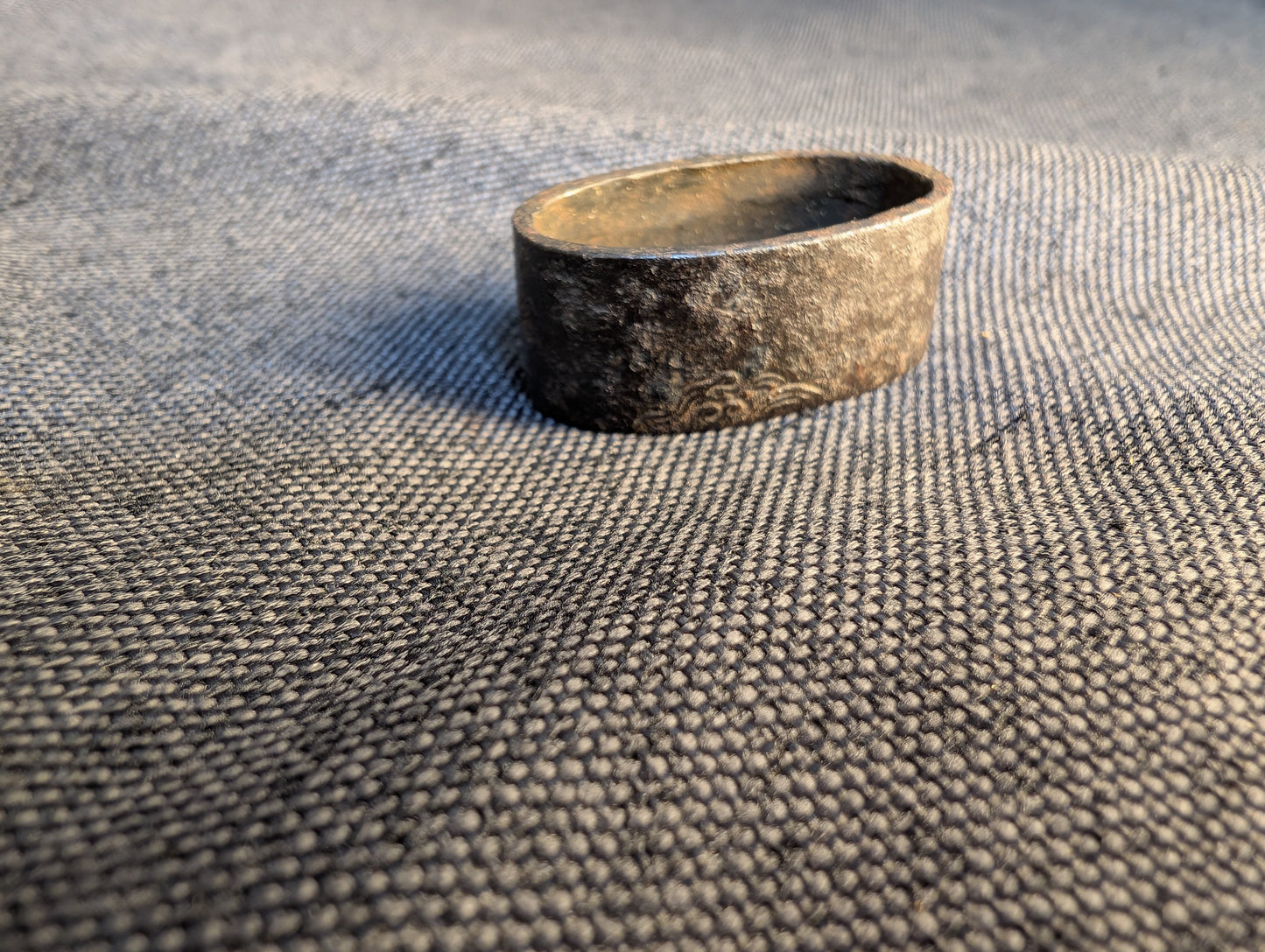 Wakizashi koshirae – Iron sunburst tsuba with Hare of Inaba and Fish Motif – KS-004