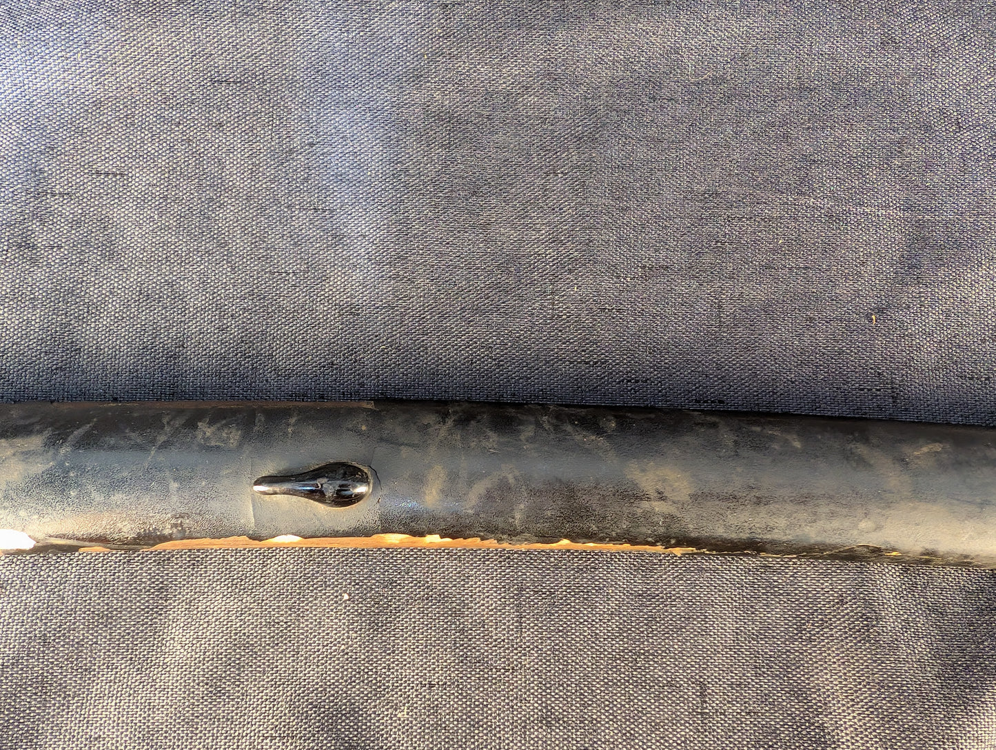 Wakizashi koshirae – Iron sunburst tsuba with Hare of Inaba and Fish Motif – KS-004