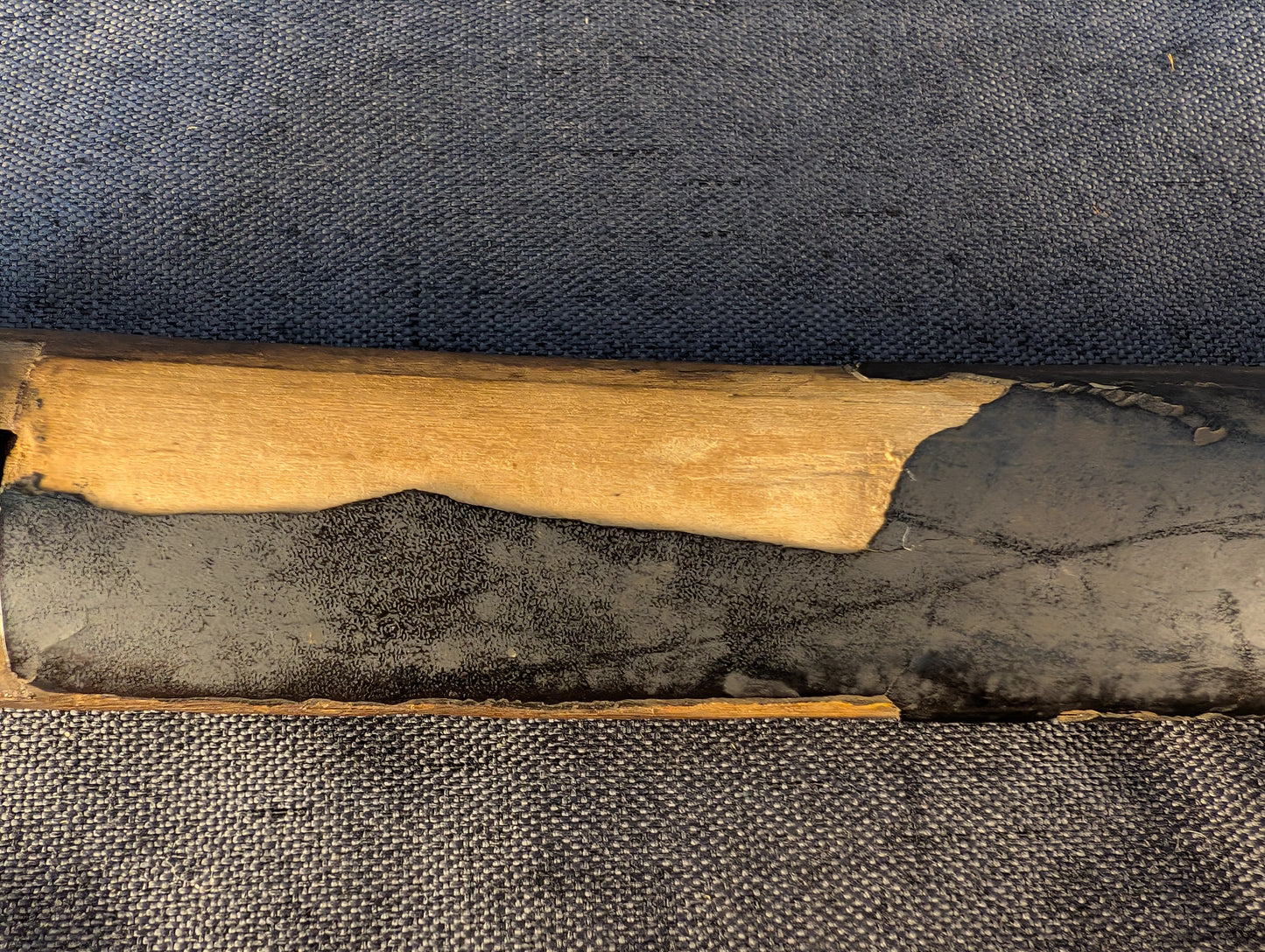 Wakizashi koshirae – Iron sunburst tsuba with Hare of Inaba and Fish Motif – KS-004