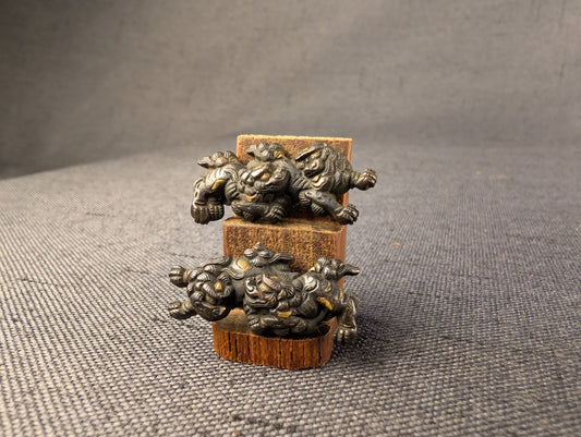 Menuki Pair with Shishi Motif – MP-011