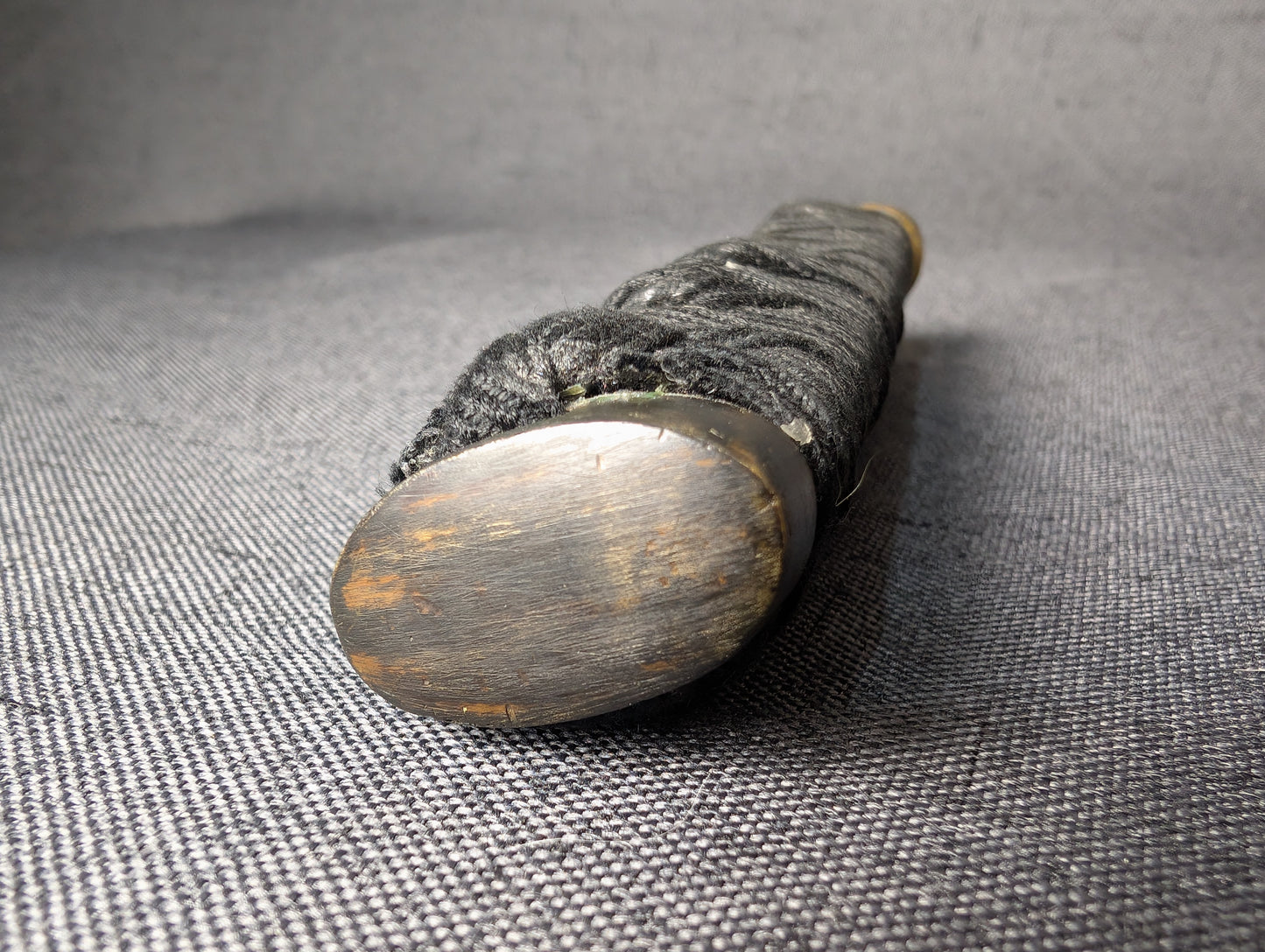 Mumei Shobu Zukuri Wakizashi In Simple Black Koshirae – NT-014