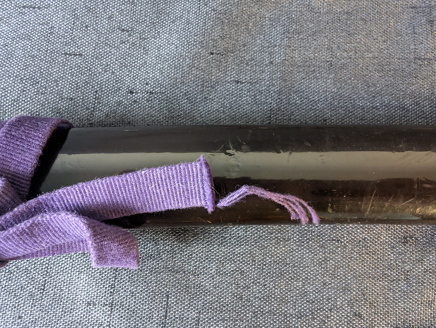 Mumei Shobu Zukuri Wakizashi In Simple Black Koshirae – NT-014