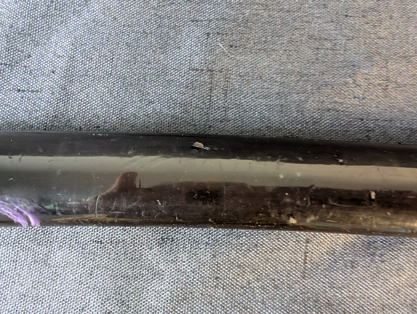 Mumei Shobu Zukuri Wakizashi In Simple Black Koshirae – NT-014
