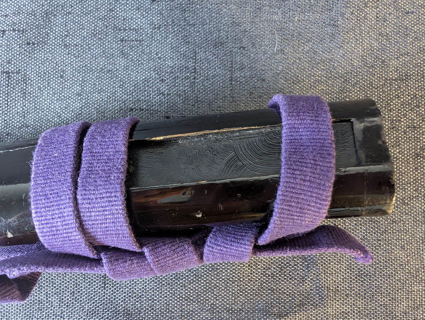 Mumei Shobu Zukuri Wakizashi In Simple Black Koshirae – NT-014