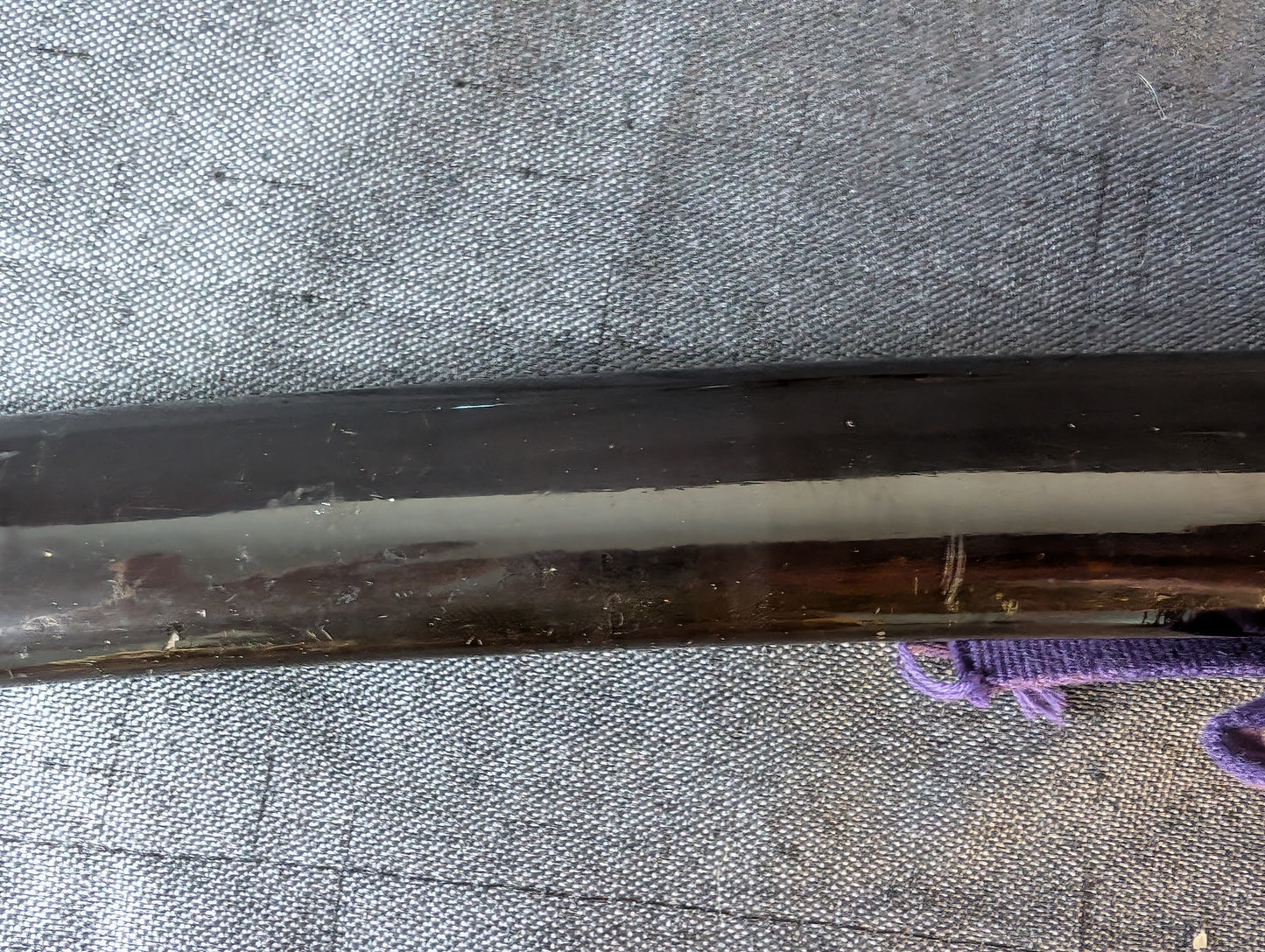 Mumei Shobu Zukuri Wakizashi In Simple Black Koshirae – NT-014