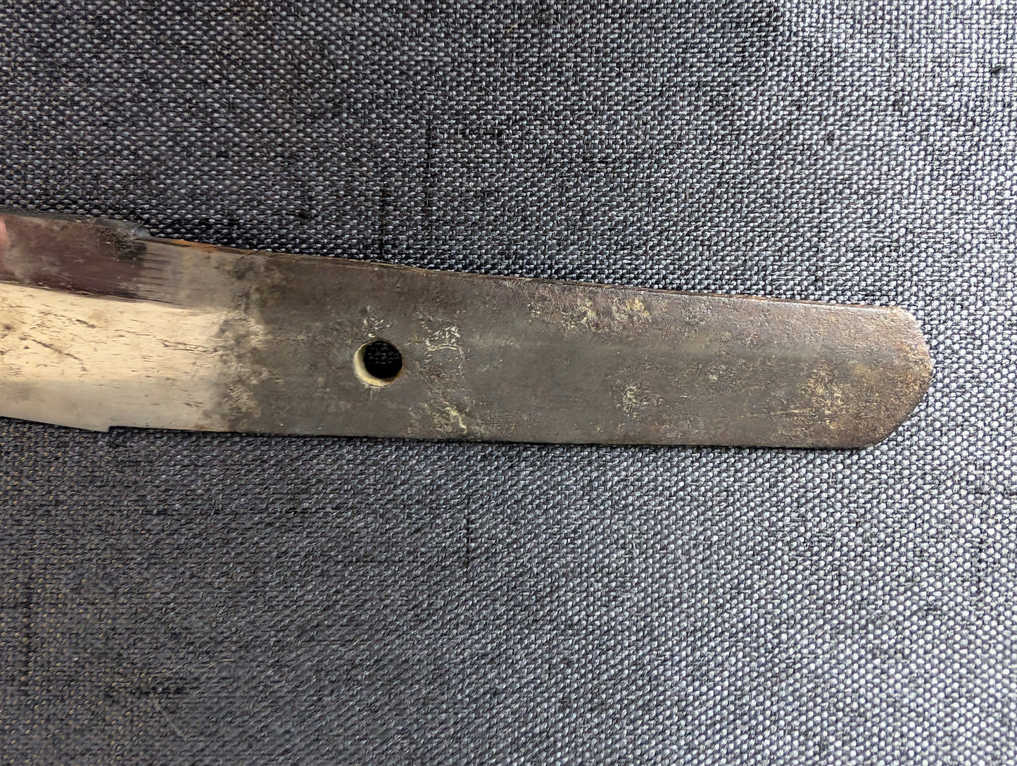 Mumei Shobu Zukuri Wakizashi In Simple Black Koshirae – NT-014
