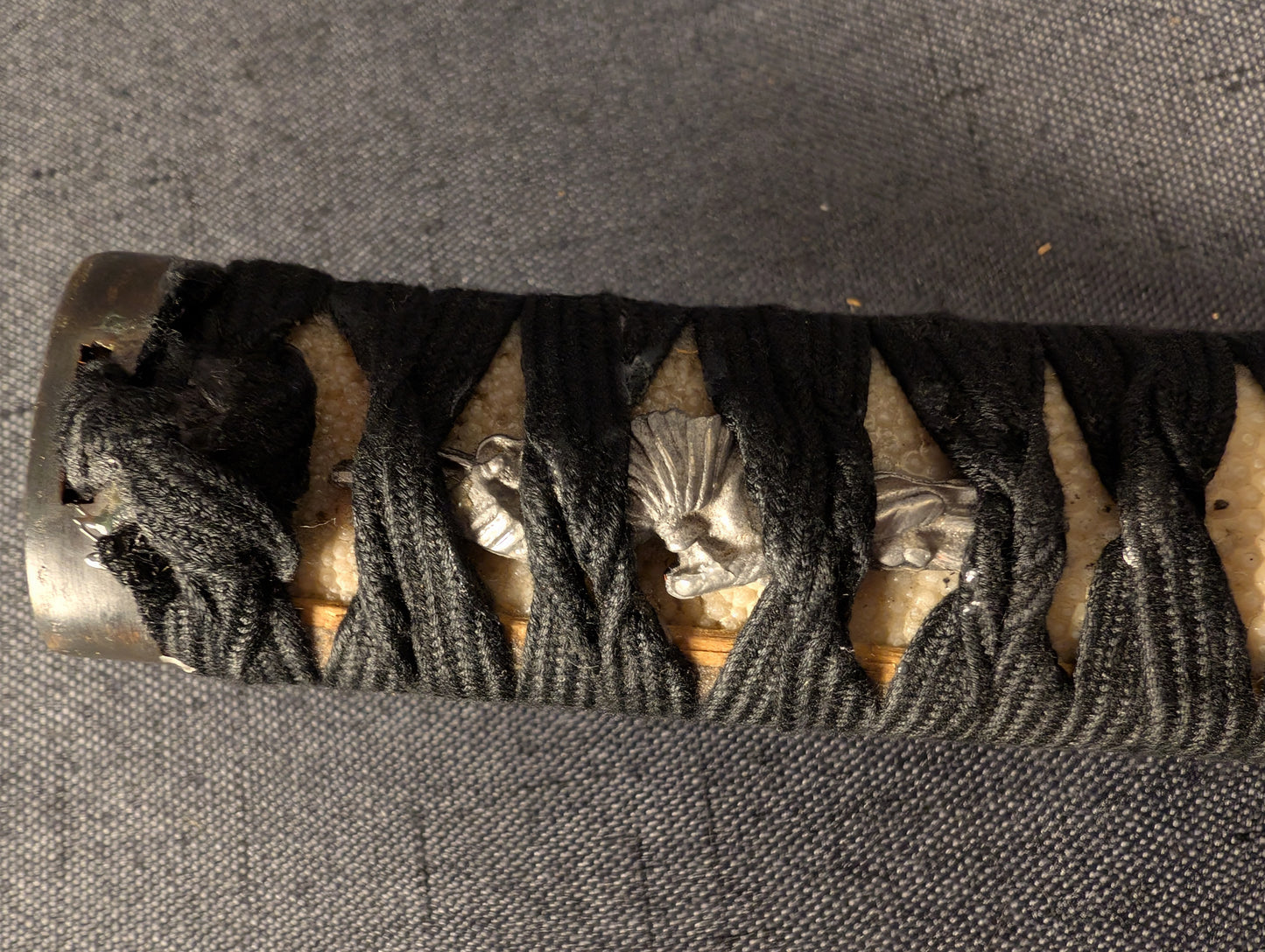 Mumei Shobu Zukuri Wakizashi In Simple Black Koshirae – NT-014