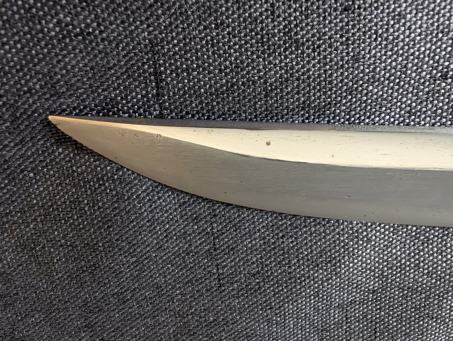 Mumei Shobu Zukuri Wakizashi In Simple Black Koshirae – NT-014