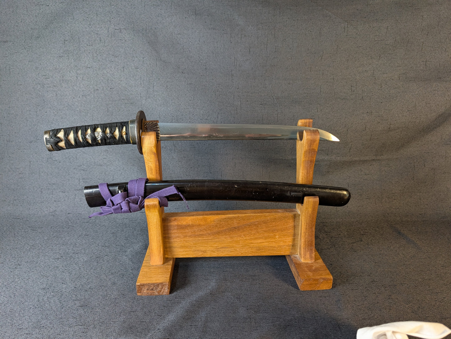 Mumei Shobu Zukuri Wakizashi In Simple Black Koshirae – NT-014