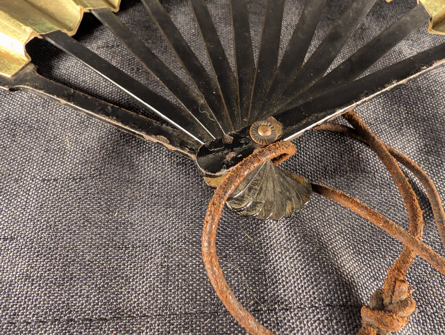 武徳 徳武 Butokukai Tokutake – Japanese Iron War Fan  – TN-006