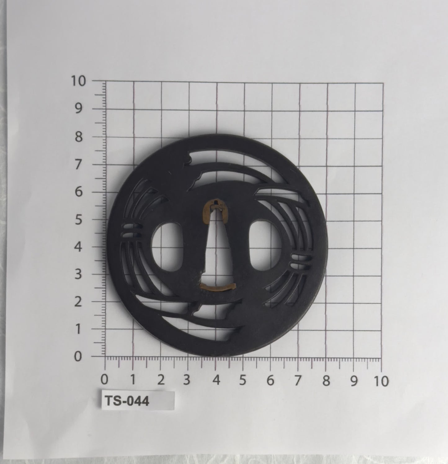 Sukashi Tsuba with Grain Sheaves Motif – TS-044