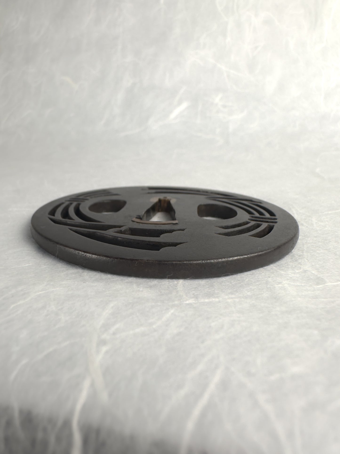 Sukashi Tsuba with Grain Sheaves Motif – TS-044