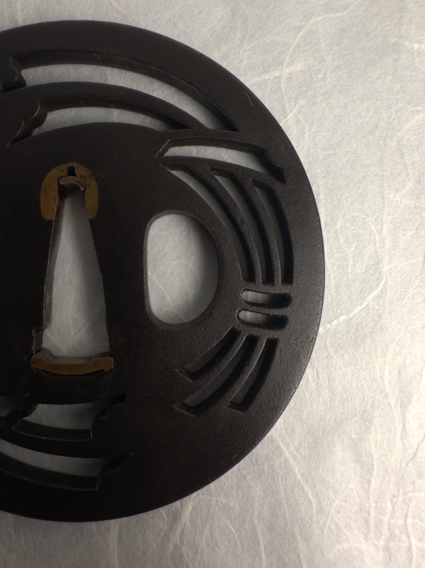 Sukashi Tsuba with Grain Sheaves Motif – TS-044