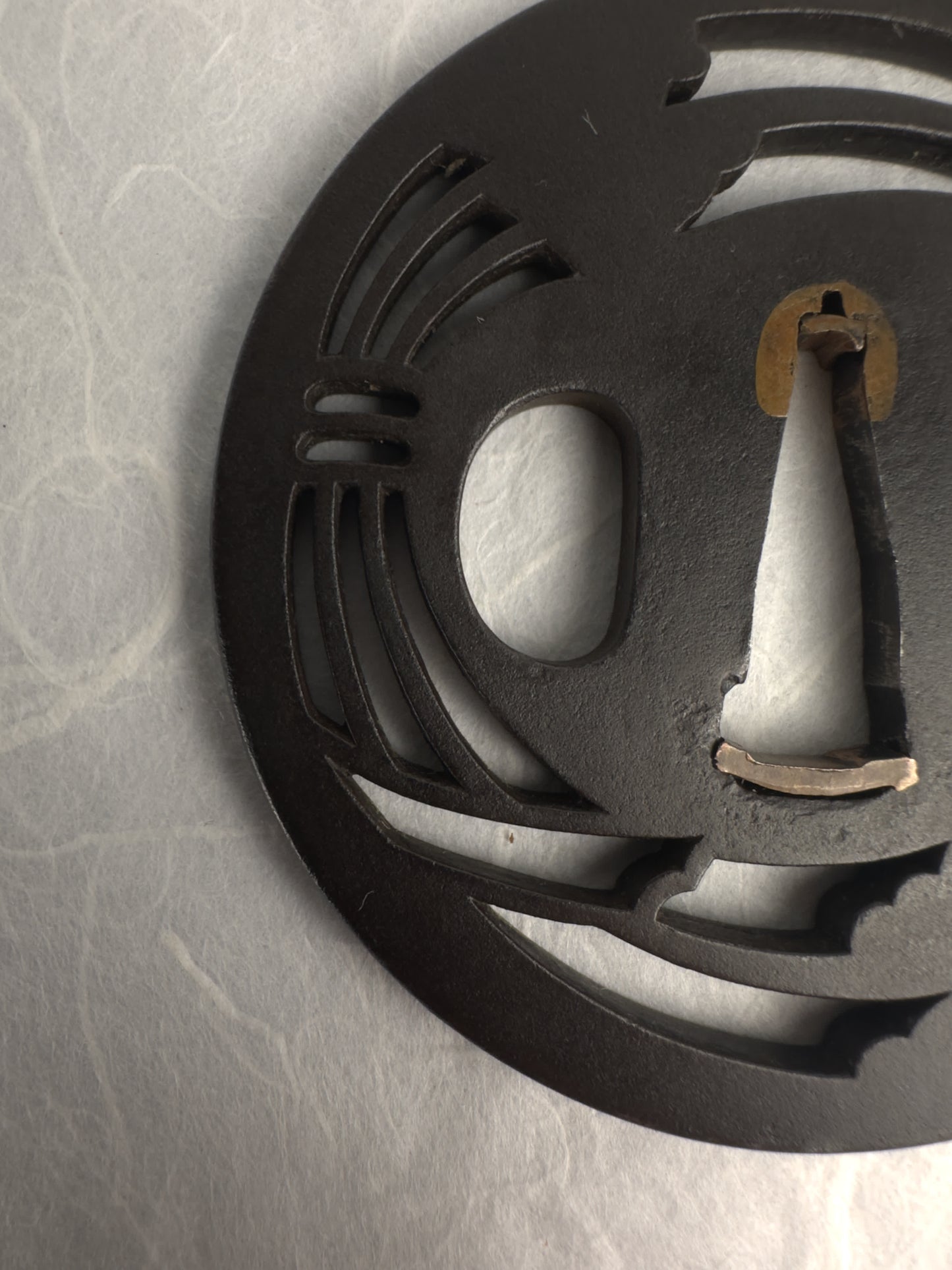 Sukashi Tsuba with Grain Sheaves Motif – TS-044