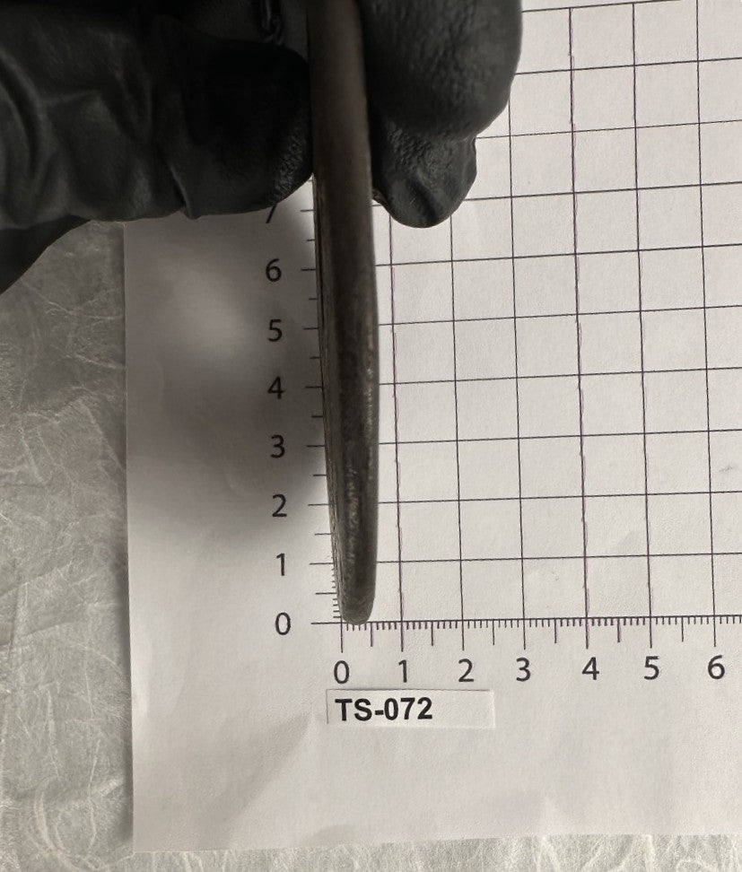 Iron kaku-maru Tsuba with Gilt Floral Motif – TS-072