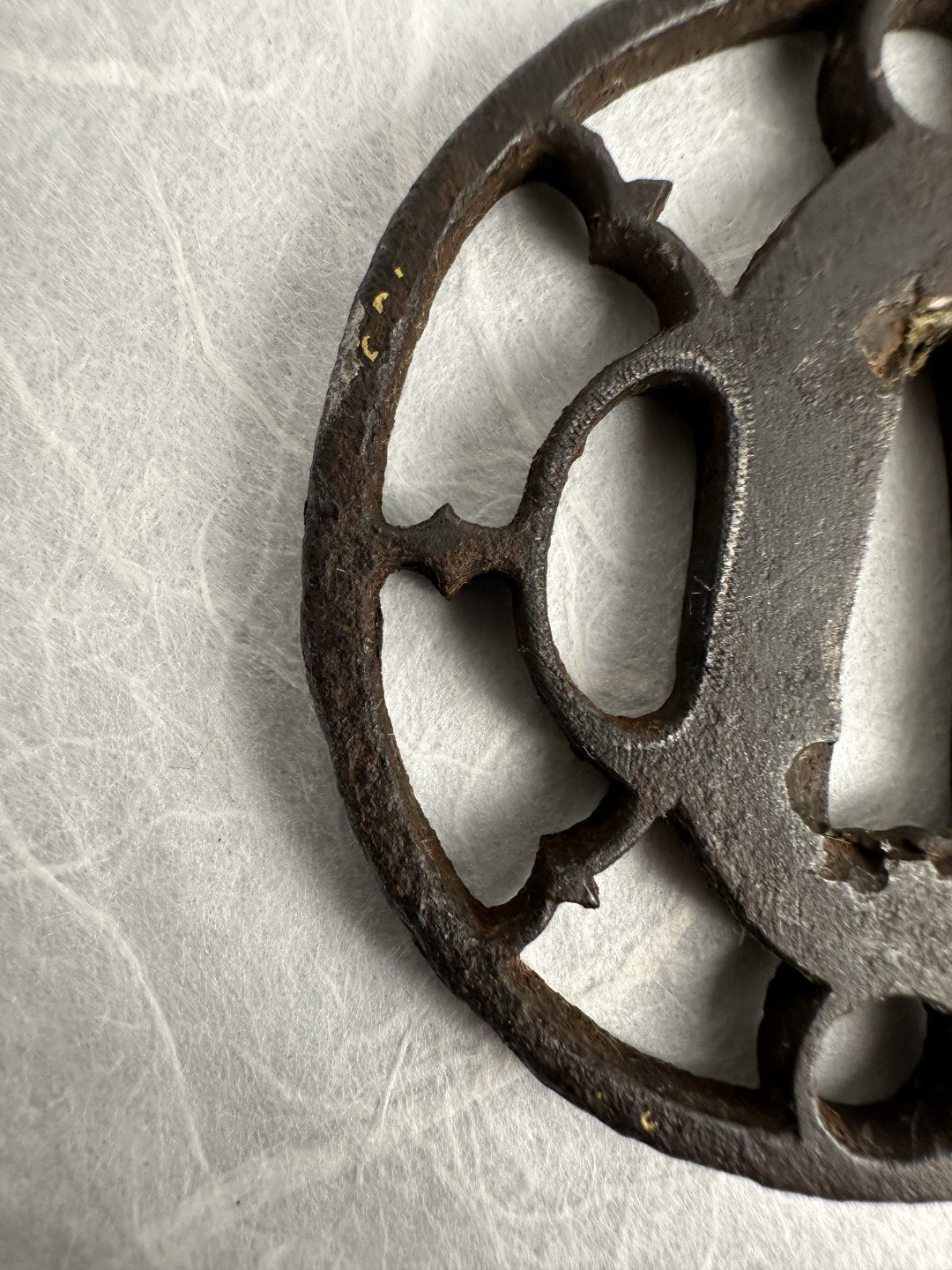 Iron Maru-gata Sukashi Tsuba – TS-074